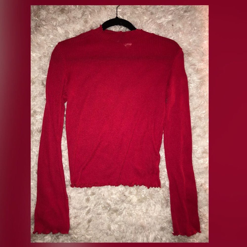 Red H&M turtleneck